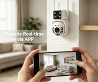 Caméra de sécurité intelligente PIX-LINK avec détection de mouvement, double objectif, suivi des mouvements, audio bidirectionnel, 2MP, WiFi, intérieur