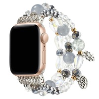 Bracelet de montre en cristal fait main pour IWatch Series 10 9 8 7 SE, bracelet de remplacement pour femmes