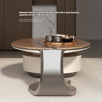 Nouveau Design Style Chinois Moderne De Luxe En Bois Massif En Forme Spéciale Feuille Salon Creative Table Basse