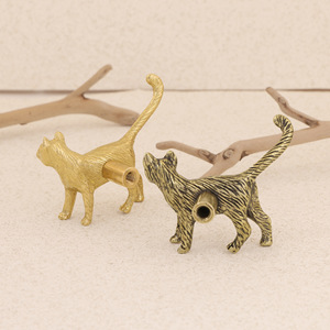 Cute Cat Brass <strong>Door</strong> Handle, European &amp; American Style, Metal Decorative Pull for Cabinets - Product Image 5
