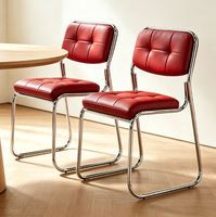Chaise de réunion empilable à structure métallique, chaise de formation, chaise de bureau et d'ordinateur pour usage en salle de conférence - Vente en gros
