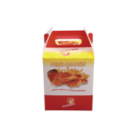Boîte de pop-corn de poulet Kfc imprimée de logo personnalisé bon marché en gros