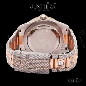 Export Quality Moissanite Diamond Quartz <b>Watch</b> Women Slim <b>Bracelet</b> Style Crystal Dial Waterproof <b>Watch</b> Available At Best Price - Product Image 4