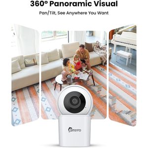 Camstro 6 Pack 3K Security <b>Camera</b> Indoor 360 Degree Baby Pet Monitor With Auto Tracking AI Detection <b>WiFi</b> <b>Smart</b> Home - Product Image 4