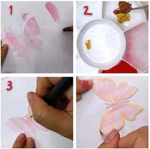 Gâteau papillon <span class=keywords><strong>en</strong></span> riz gluant décoré de <span class=keywords><strong>fleurs</strong></span> <span class=keywords><strong>en</strong></span> papier gaufré, styles multiples, papillons blancs vierges et colorés - Product Image 5