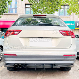 Bumper Guard Rear Bumper Diffuser Splitter Lip Protector Guard <b>Apron</b> for VW Tiguan MK2 2021-2023 Body Kit Car Accessories - Product Image 4