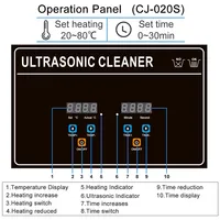 Pulitore a Ultrasuoni Industriale Commerciale per Occhiali, Gioielli e Componenti, Capacità 1L, 2L, 3L, 6L, 10L, 15L, 30L