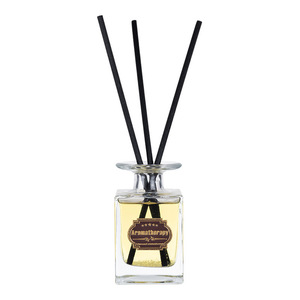 Classic <b>Square</b> Clear Glass Reed Diffuser Rattan Stick Aromatherapy Air Freshener For Home Hotel Decor - Product Image 5