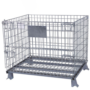 Carter tùy chỉnh ráp xách tay dây thép lưới container ráp lưu trữ di động lồng cho kho Pallet hàng hóa - Product Image 1