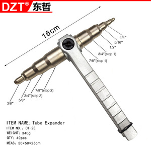 Outil de réparation de réfrigération manuel en acier inoxydable Dzt Copper Tube Expander CT 23 pour systèmes HVAC - Product Image 3