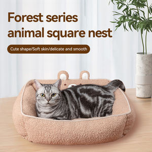 Série animale de conception mignonne de haute qualité Ours brun <span class=keywords><strong>Den</strong></span> carré doux et chaud pour une utilisation en gros - Product Image 2