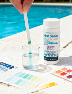 Produit en promotion : <span class=keywords><strong>Bandelettes</strong></span> de test multi-paramètres 6-en-1 pour <span class=keywords><strong>piscine</strong></span> d'eau salée, avec logo personnalisé, pour <span class=keywords><strong>piscine</strong></span> hors-sol - Product Image 2