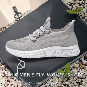 Zapatos Rola para Hombre, Estilo Monk Strap, Punta Abierta, Parte Superior de Lona, Tejido Ligero, Deportivos y Casuales, con Cordones, Plantilla de Goma Resistente - Product Image 2