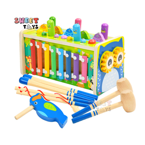 Gỗ đa chức năng kéo củ cải bắt lỗi trăm hộp kho báu cú đánh một trò chơi nốt ruồi Đồ chơi giáo dục đồ chơi cảm giác bé - Product Image 1