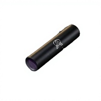 Senter UV 365nm Aluminium Alloy Logo Dapat Disesuaikan Mini USB-C Isi Ulang IP44 6h Hitam Cermin Gantungan Kunci