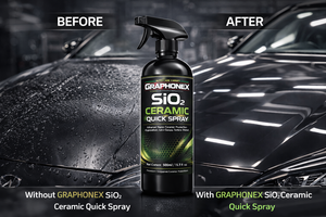 GRAPHONEX SIO2 CERAMIC QUICK SPRAY, spray de revêtement céramique nano 500 ml pour voitures, pour une brillance ultime et une protection longue durée - Product Image 5