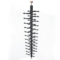 Porte-bouteilles en aluminium de style classique, à poser ou à fixer au mur, avec des chevilles en métal, pour cave, pour les occasions de réception ou de fête