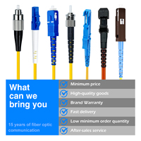 Cordon de brassage à fibre optique double cœur monomode/bimode personnalisable avec connecteurs FC, LC, SC, ST, E20000, MU, MTRJ pour réseaux FTTH/FTTB/FTTX
