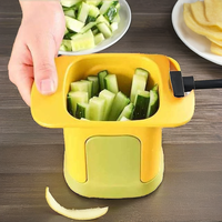 Handmatige roestvrijstalen snijmachine voor frieten, wortelen, uien, ham, aardappelen, gember en groenten.