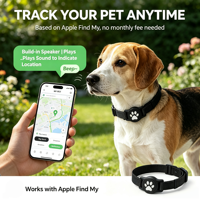Traceur GPS intelligent pour animaux de compagnie, étanche, anti-perte, localisateur en plastique pour chiens et chats, dispositif de suivi en temps réel, batterie 12 mois