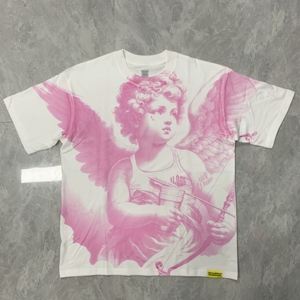 Nouvelle Collection Été 2026 – T-shirt Homme Ample <span class=keywords><strong>en</strong></span> Coton Premium à Motif Imprimé, Col Rond, Manches Courtes, Style Streetwear, Idéal au Quotidien - Product Image 3