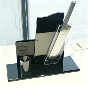 Hot Selling Premium <b>Acrylic</b> Holder Kitchen Knife Sets <b>Block</b> for Home Use - Product Image 1