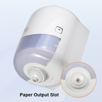 Distributeur mural de papier toilette et de serviettes à dévidage central, en plastique ABS, pour rouleaux jumbo, de luxe, moderne, usage commercial