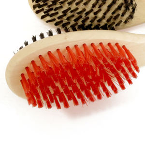 Soft plastic bristles Large 17.5*5cm Double-Sided Wooden <b>Brush</b> for <b>Pet</b> Grooming - Product Image 3