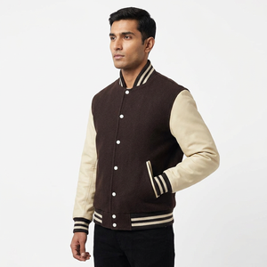 Custom Logo High Quality Winter <b>Men's</b> Baseball College Jackets Wholesale Blank Plain Varsity Jacket for <b>Men</b> - Product Image 1