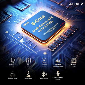AIJALV Apro <span class=keywords><strong>QLED</strong></span> reproductor de coche Android para HYUNDAI 2006-2013 TUCSON 8-Core 2K coche DVD radio reproductor estéreo sistema de navegación GPS - Product Image 4