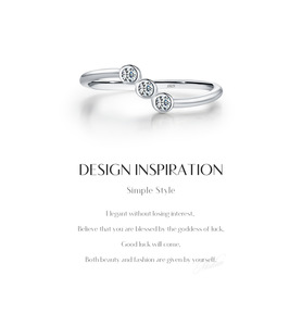 925 <b>silver</b> minimalist multi-bar Open <b>ring</b> contemporary style Stackable <b>statement</b> jewelry 925 <b>silver</b> fashion jewelry - Product Image 4