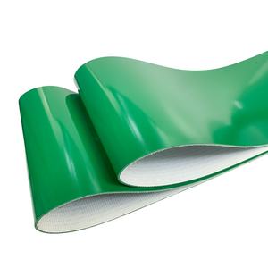 Prezzo all'ingrosso personalizzato a buon mercato 1mm-8mm verde piatto trasmissione nastro trasportatore in pvc verde - Product Image 1