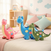 Peluche Dinosaure de Dessin Animé Super Douce en Coton PP, Grande Poupée Confortable pour Enfants, Idéal Cadeau d'Anniversaire