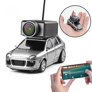 Voiture RC FPV 2,4G 4CH à l'échelle 1:<span class=keywords><strong>64</strong></span>, contrôlée par application, entièrement proportionnelle, mini véhicule RTR avec caméra, lumières et 3 modes de vitesse - Product Image 1