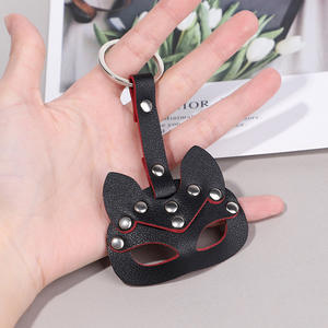 Venta al por mayor juguetes eróticos personalizados llavero cuero zorro conejo máscara llavero adulto fiesta regalo cinturón decoración colgante - Product Image 3