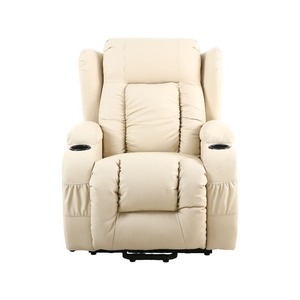 Sillón Reclinable de Cuero PU Giratorio y Mecedora <span class=keywords><strong>para</strong></span> Sala de Estar Sofá de Masaje Eléctrico de Ocio - Product Image 2