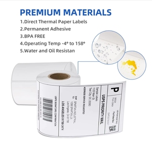 58*40 nhiệt dính vận chuyển nhãn biểu tượng tùy chỉnh bao bì dán trực tiếp nhãn nhiệt - Product Image 4