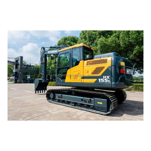 95% nouvelle pelle sur chenilles Hyundai Hx155 15ton d'occasion pelle hydraulique sur chenilles utilisée pelle Hyundai155 - Product Image 1