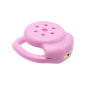 Platte Kleine Plastic Roze Mannelijke Kuisheid Apparaat Freish <span class=keywords><strong>Slave</strong></span> Cock Kooi <span class=keywords><strong>Penis</strong></span> Lock Volwassen Seksspeeltjes Voor Mannen - Product Image 5