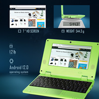 NBD layar IPS 7 inci Laptop, netbook komputer Laptop sistem operasi Android 12.0 portabel ringan RAM 2G ROM 32 GB