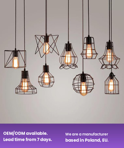 โคมไฟแขวนโลหะสไตล์เรโทรโคมไฟระย้าทรงกรงนกแนวเรโทรทันสมัยรูปทรงเรขาคณิต - Product Image 5