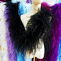 Plumes d'autruche en boas 5, 8, 10 et 20 plis, accessoire de couture pour écharpes, robes, costumes de fête et de danse