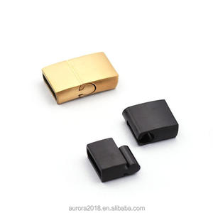 Engraveable thép không gỉ Vòng đeo tay ốc vít kết thúc đóng cửa Cuba liên kết chuỗi vuông khóa móc cài - Product Image 3