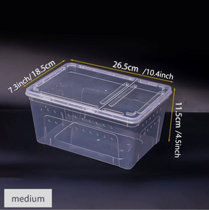 Caja de Cría de Serpientes Transparente y Portátil, Recipiente para Reptiles, Dragones Barbudos, Arañas y Otras Criaturas, Accesorios para Mascotas - Product Image 4