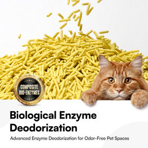 Litière pour chat à base de plantes de haute qualité, facile à nettoyer, fortement granulée, diverses saveurs, biodégradable, litière pour chat au tofu, 6l - Product Image 2