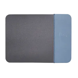 2021 New Design Mouse Pad Leather Thin Multi-function Folding Mousepad Wireless Charger10w