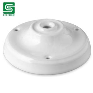 Small Vintage Porcelain Ceiling Rose Pendant <strong>Light</strong> <strong>Fitting</strong> - Product Image 6