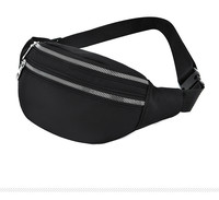 Nouvelle sacoche de ceinture sport pour homme, style coréen, imperméable, en polyester, grande capacité, pochette pour téléphone, tendance