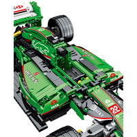 Simulación de coche deportivo R5 1:14 modelo montaje ladrillos vástago DIY montaje juguete RC coche Technol F1 bloques de construcción verde para venta al por mayor