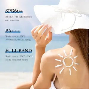 Crema solare SPF60 + x PA più crema solare 60g isolamento idratante UV blocco solare siero di latte pelle fresca lenitiva